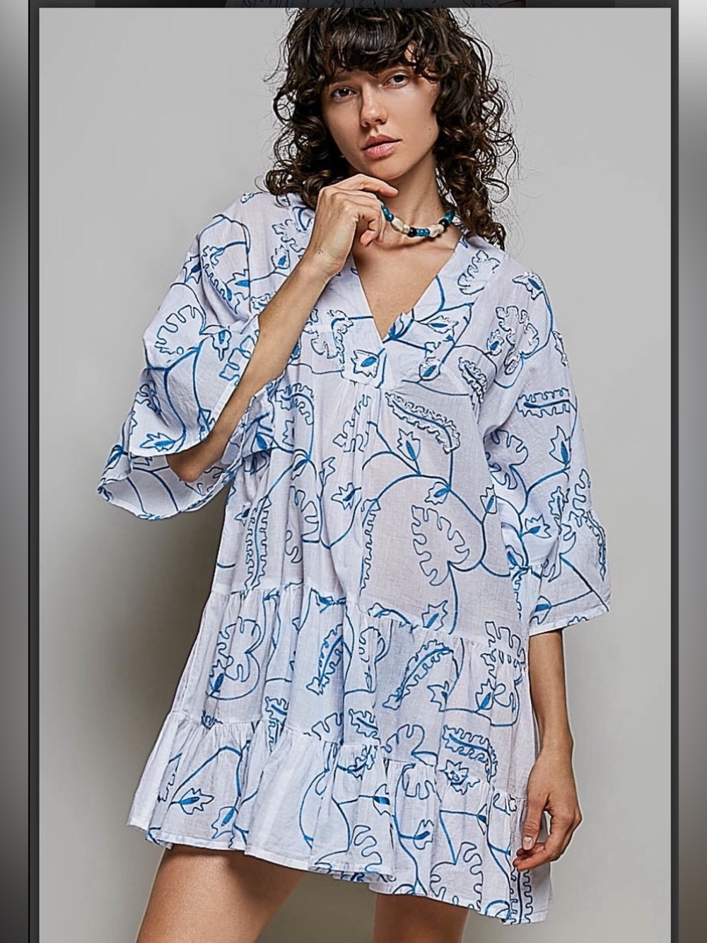 290 ❤️POL v neck summery cover up top